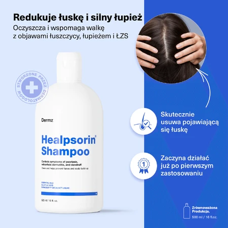 Healpsorin champú para cuero cabelludo con psoriasis, 500 ml