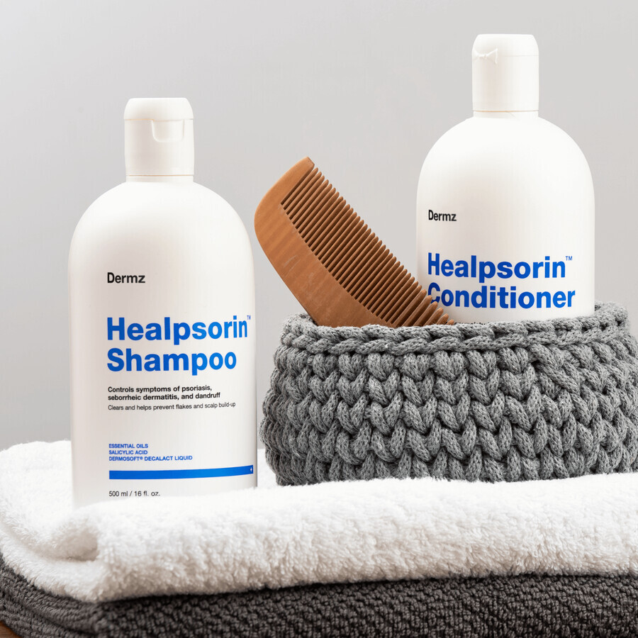 Healpsorin, champú para el cuidado del cuero cabelludo con lesiones psoriásicas, 500 ml