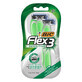 BIC Flex 3 Sensitive, maquinilla de afeitar para hombres, tres hojas, 3 piezas