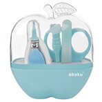 Akuku Apple set de estuches para el cuidado de uñas, azul, A0043