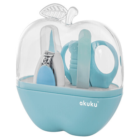 Akuku Apple set de estuches para el cuidado de uñas, azul, A0043