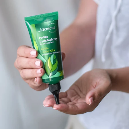 Element, peeling trychologiczny do skóry głowy, bazylia + kwasy AHA, 100 ml: ceny i cechy