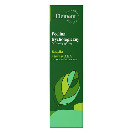 Element, peeling tricológico del cuero cabelludo, albahaca + ácidos AHA, 100 ml