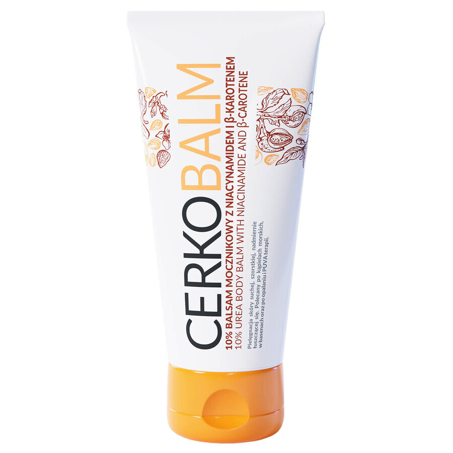 Cerkobalm, bálsamo 10% urea con niacinamida y betacaroteno, piel seca, 200 ml