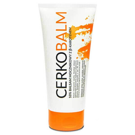 Cerkobalm, bálsamo 10% urea con niacinamida y betacaroteno, piel seca, 200 ml