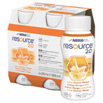 Resource 2.0, preparado nutricional, sabor piña-mango, 4 x 200 ml