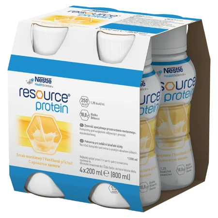 Resource Protein, sabor vainilla, 4 x 200 ml