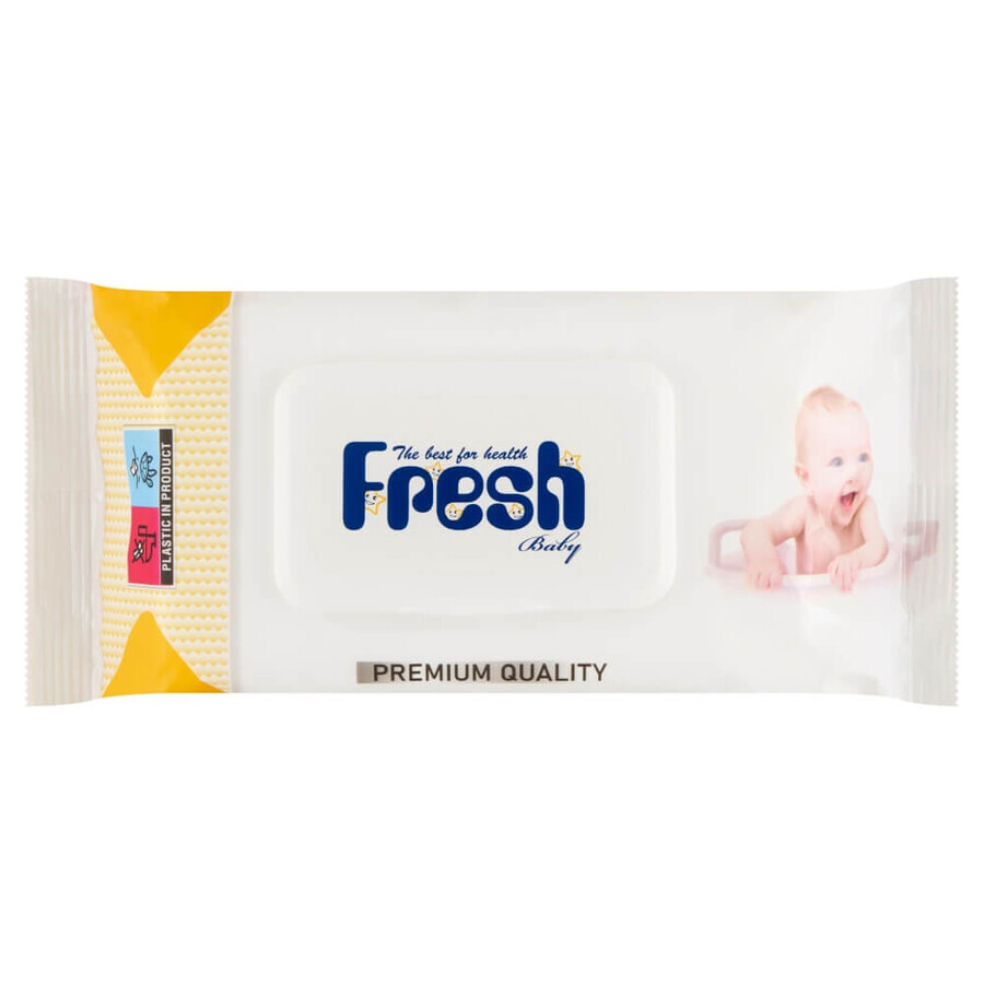 Fresh Baby, toallitas húmedas, con clip, 72 uds.