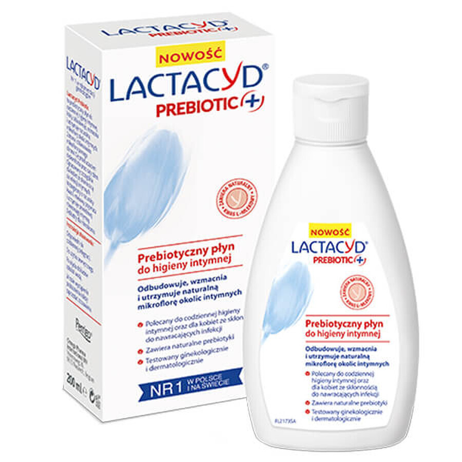 Lactacyd Pharma Prebiotic+, lozione probiotica per l'igiene intima, 200 ml