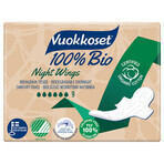 Vuokkoset Organic Cotton Night Towels 100% Bio Normal Wings 9 Pieces