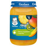 Postre Gerber, fruta tropical con tapioca, después de 6 meses, 190 g