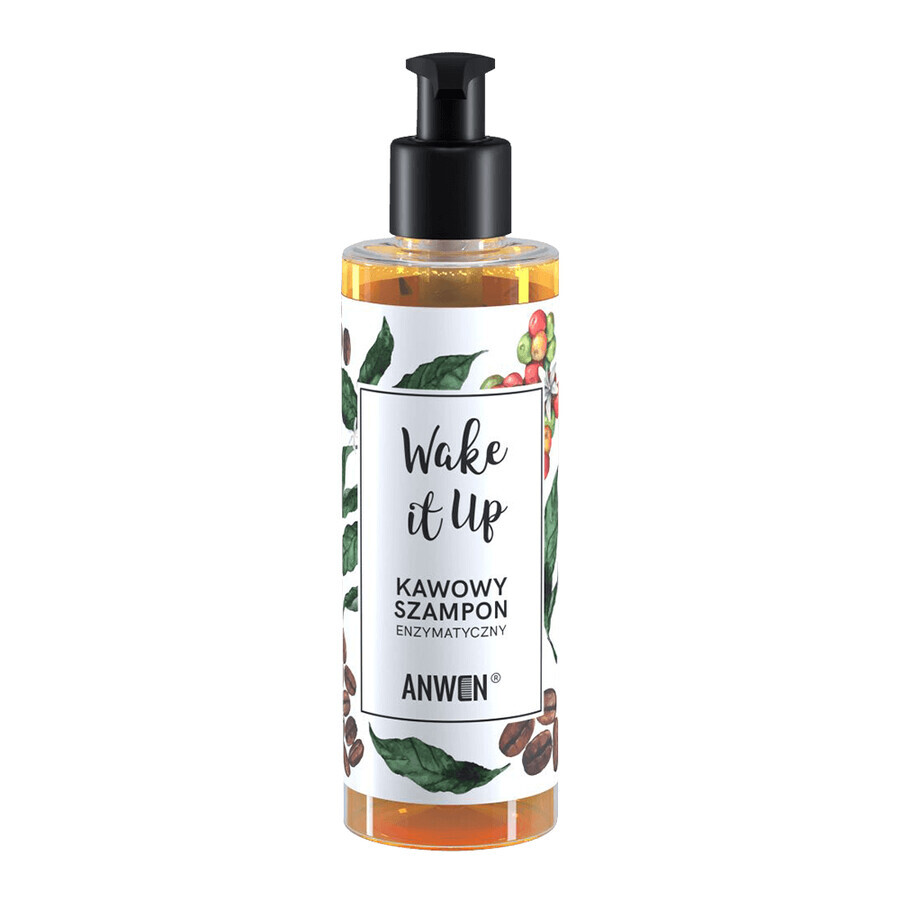 Anwen Wake It Up, champú con enzimas de café, 200 ml