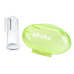 AKUKU, silicone finger brush, green, A0264, 1 pc