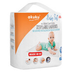 Akuku Baby Soft, compresas higiénicas desechables, 40 x 60 cm, A0500, 15 piezas