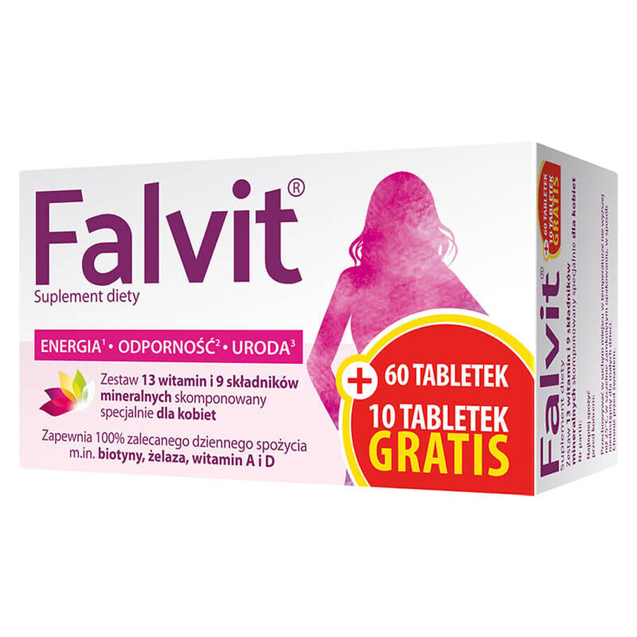 Falvit, 60 tablets + 10 free tablets