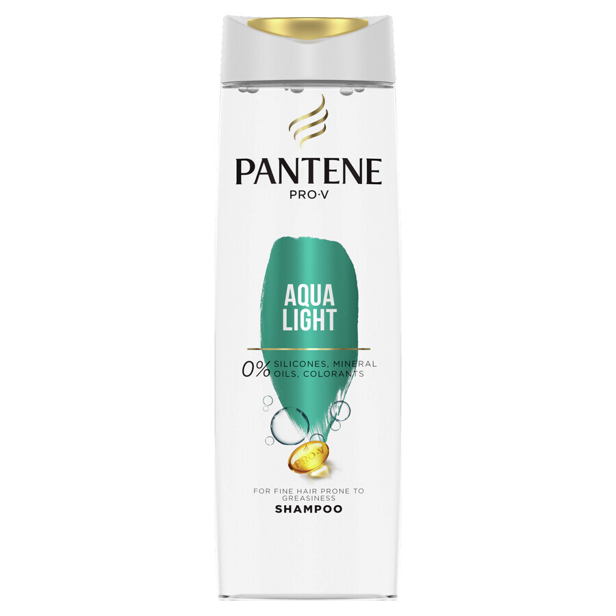 Pantene Pro-V Aqua Light, champú para cabello graso, 400 ml