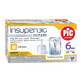 Pic Solution Insupen, agujas para pluma de insulina, 31G (0,25 mm) x 6 mm, 100 unidades