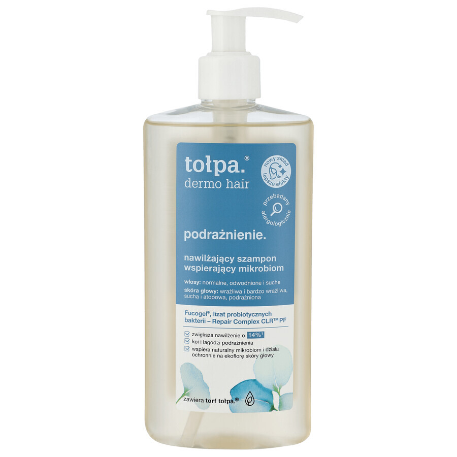 Tolpa Dermo Hair Irritation, shampoo idratante per il sostegno del microbioma, 250 ml