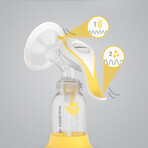 Medela Harmony Flex, extractor de leche manual, 2 fases + set de accesorios esenciales