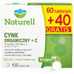 Naturell Organic Zinc + C, 60 comprimidos + 40 comprimidos gratis