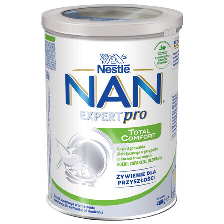 Nestlé NAN Expertpro Total Comfort, para trastornos digestivos de bebés desde el nacimiento, 400 g