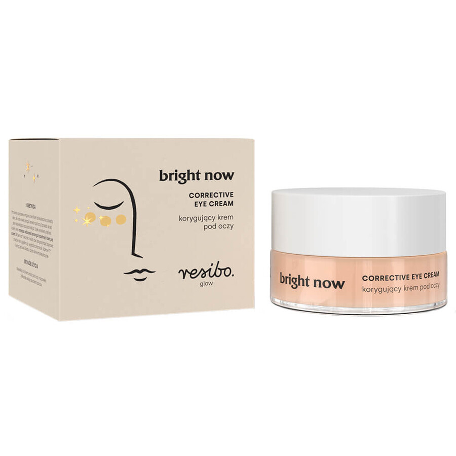 Resibo Glow Bright Now, crema correctora de ojos, 15 ml