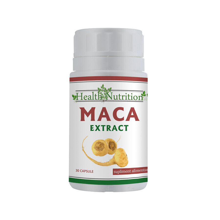 Extracto de Maca 2500mg, 60 cápsulas, Health Nutrition