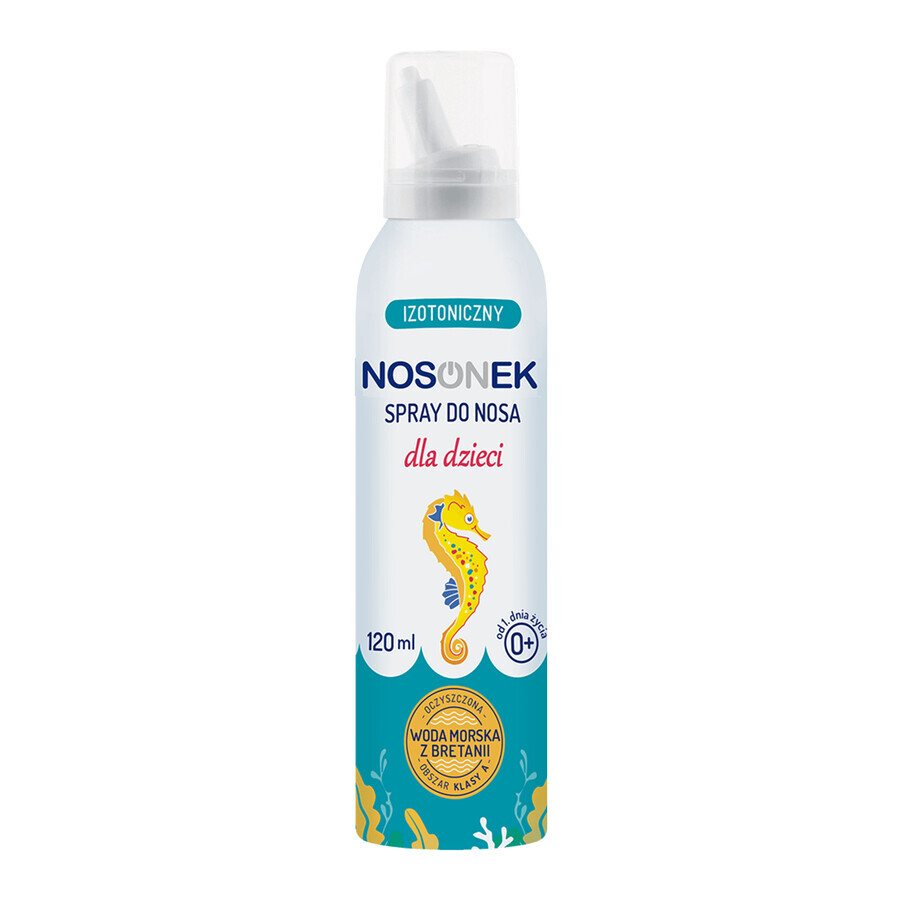 Nosonek, spray nasal isotónico para niños a partir de 1 día de edad, 120 ml