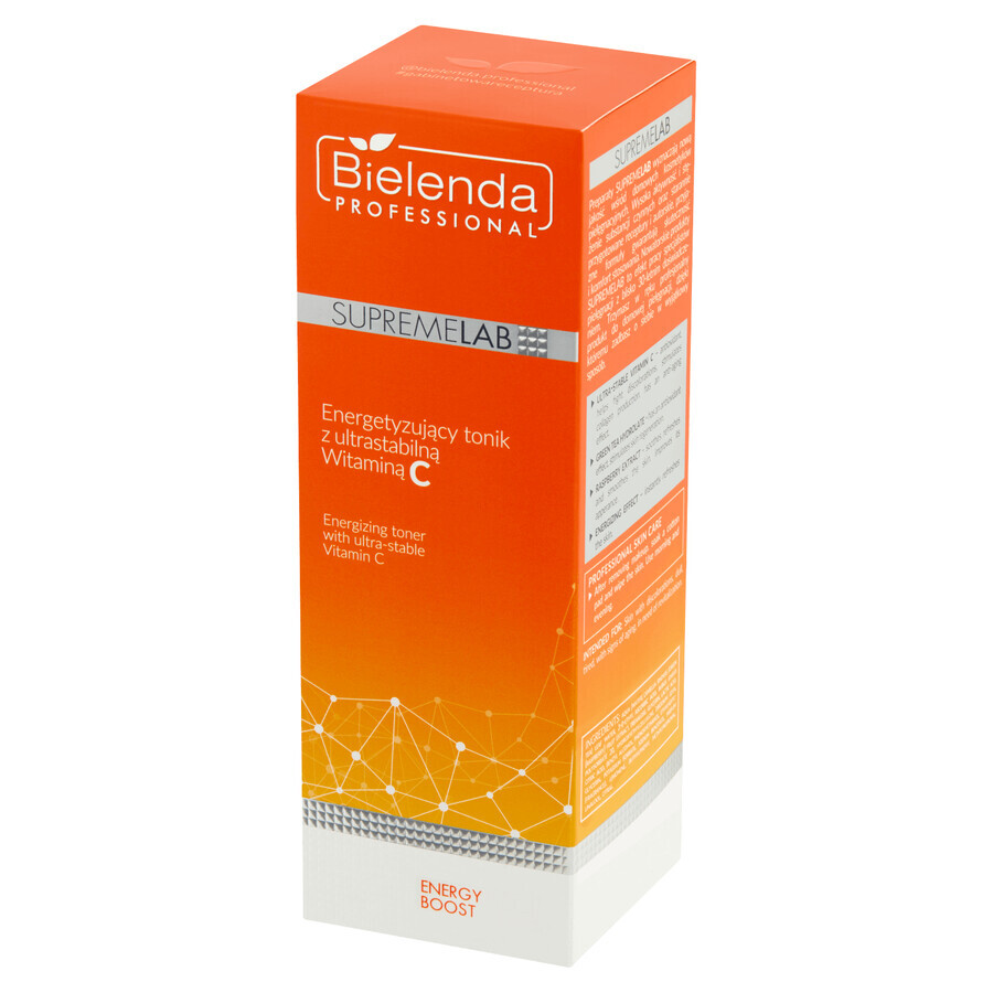 Bielenda Professional SupremeLAB Energy Boost, tónico facial energizante con vitamina C, 200 ml