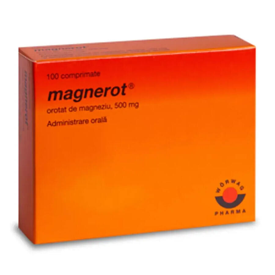 Magnerot 500 mg, 100 comprimate, Worwag Pharma