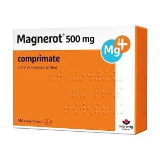 Magnerot 500 mg, 100 comprimate, Worwag Pharma