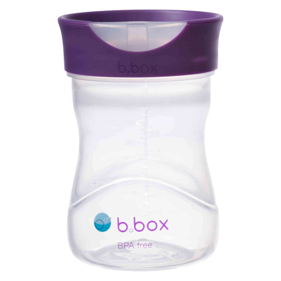 B.Box, taza para aprender a beber, taza de entrenamiento, uva, a partir de 12 meses, 240 ml