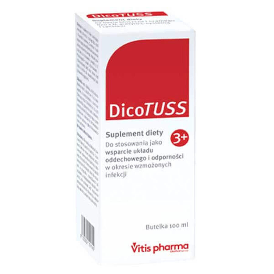 DicoTuss, sirop de tuse, peste 3 ani, 100 ml