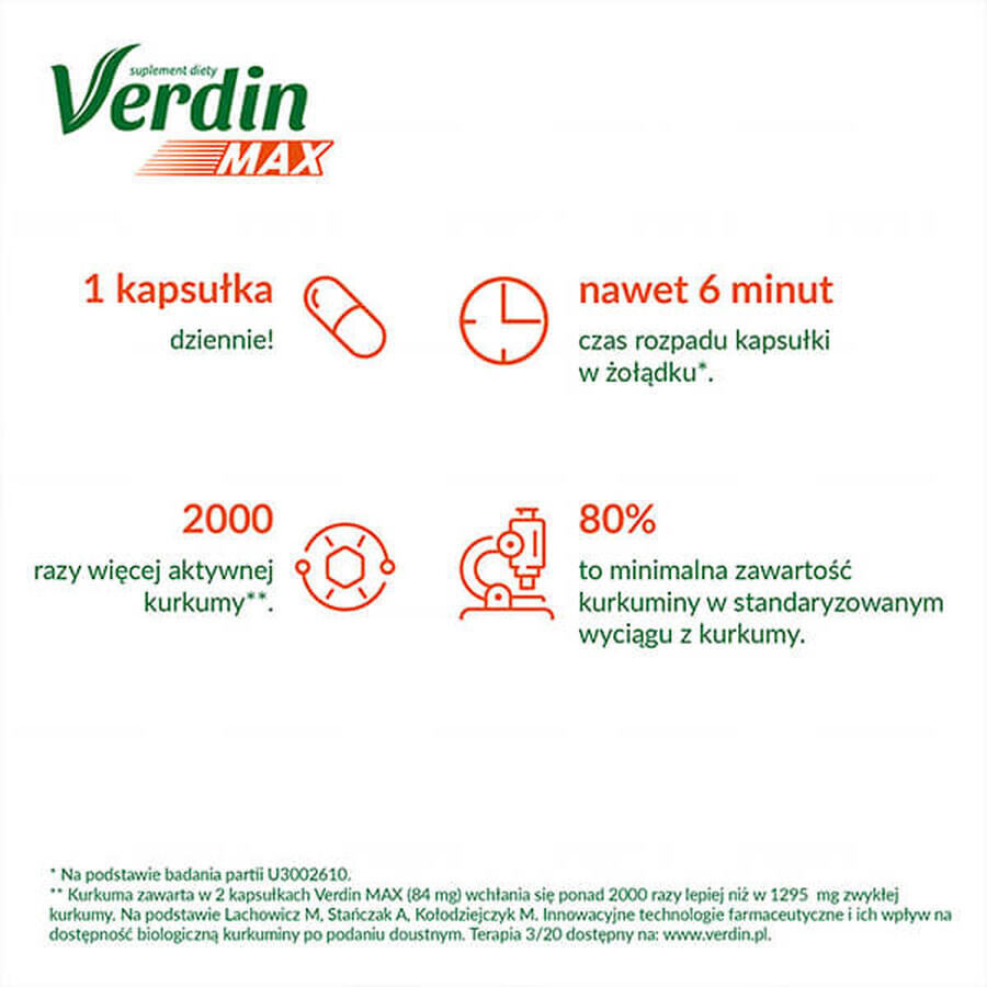 Verdin Max, 15 cápsulas blandas