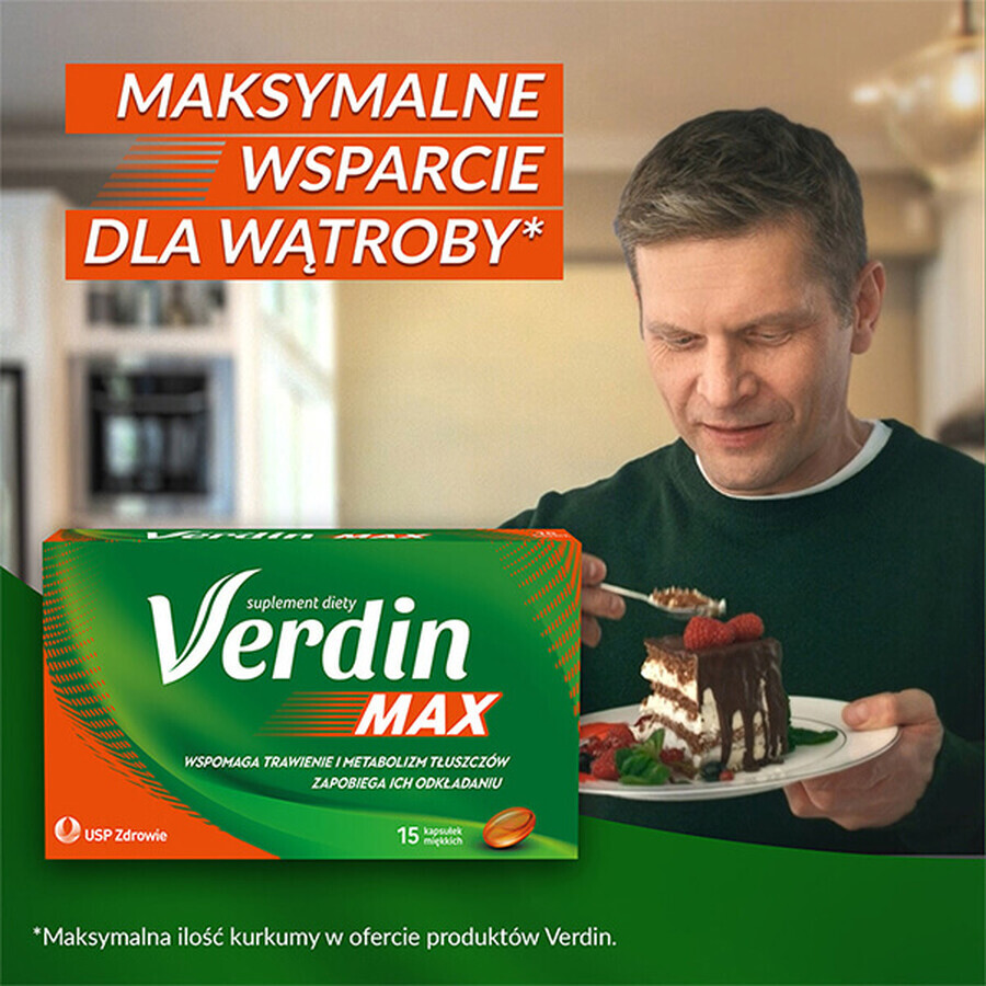 Verdin Max, 15 cápsulas blandas