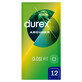 Durex Arouser, preservativos estriados, 12 unidades