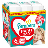 Pampers Pants, luiers, Extra Large, maat 6, 14-19 kg, 132 stuks