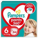 Pampers Pants, luiers, maat 6, 14-19 kg, 84 stuks