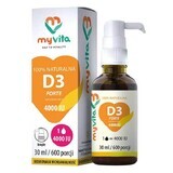 MyVita Vitamina D3 4000 UI Forte, gotas, 30 ml