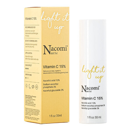 Nacomi Next Level, siero con vitamina C 15%, 30 ml