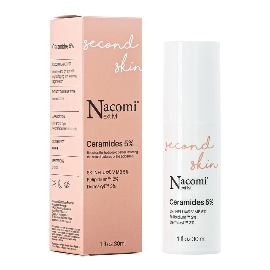 Nacomi Next Level, Suero de Ceramida 5%, 30 ml