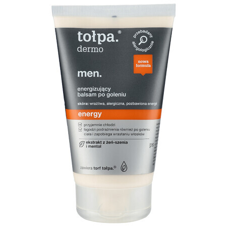 Tołpa Dermo Men Energy, bálsamo energizante para después del afeitado, 100 ml