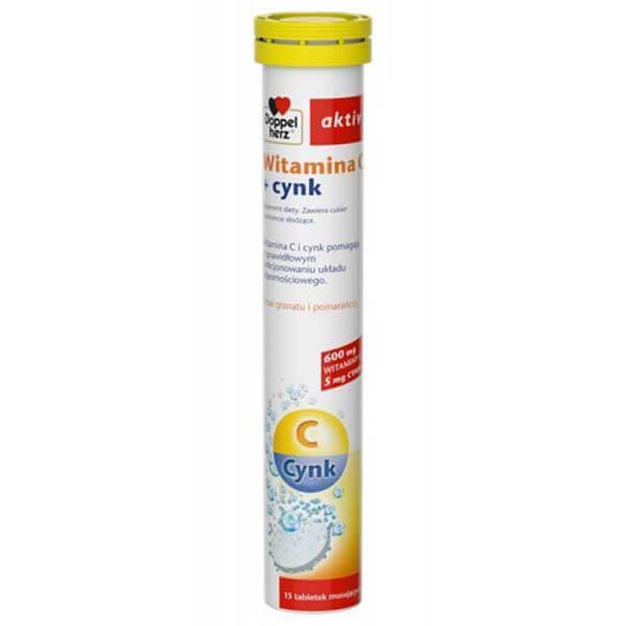 Doppelherz aktiv Vitamin C + Zink, 15 Brausetabletten