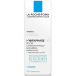 La Roche-Posay Hydraphase HA Rich, crème hydratante intensive à la texture riche, 50 ml