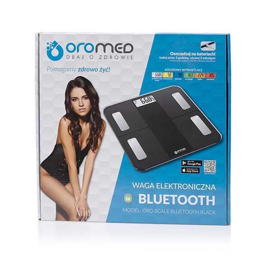 Oromed Oro-Scale Bluetooth Black, báscula analítica, negro, 1 unidad