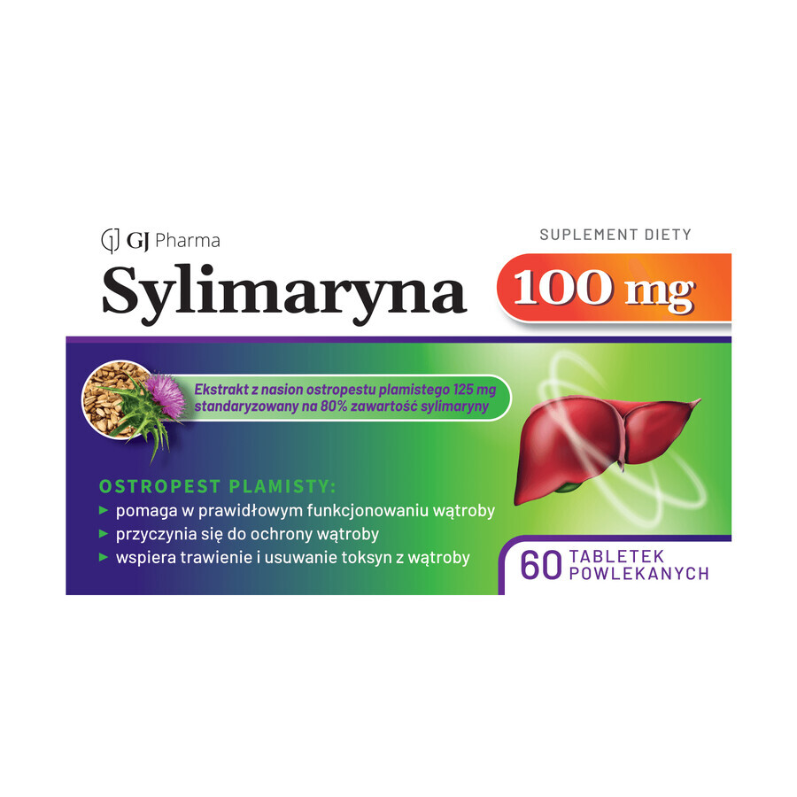 Silimarina 100 mg, 60 comprimidos recubiertos