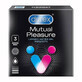 Durex Mutual Pleasure, preservativos con lubricante para prolongar el coito, acanalados con tachuelas, 3 piezas