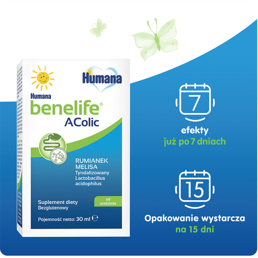 Humana Benelife Acolic, desde el nacimiento, 30 ml