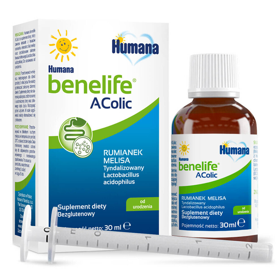 Humana Benelife Acolic, desde el nacimiento, 30 ml