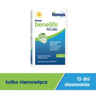 Humana Benelife Acolic, de la naștere, 30 ml